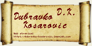 Dubravko Košarović vizit kartica